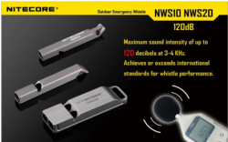 large WHISTLE NITECORE ALUMINIUM WS10 BALIDIVESHOP 7